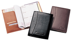 Cognac, Black & Brown Leather Agenda Planners