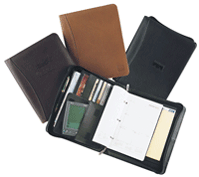 3-Ring Zippered Leather Agenda Organizers